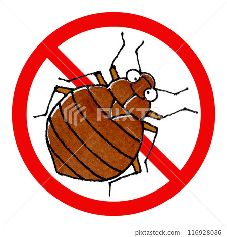 Bed bug prohibition mark 116928086