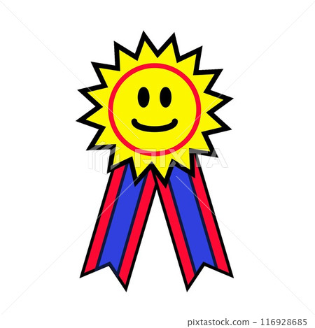 獲勝絲帶圖笑臉 116928685