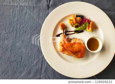 雞肉烤蔬菜配菜盤 雞肉烤蔬菜配菜盤 116929222