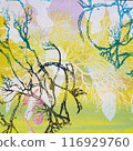 Colorful tree branch prints 116929760
