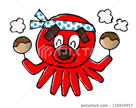 Octopus with takoyaki Octopus with takoyaki 116929957