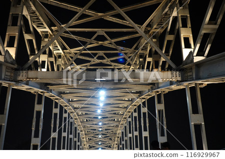 View of Babu Ghat bridge Kolkata at Night View of Babu Ghat bridge Kolkata at Night 116929967