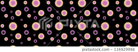 Seamless pattern y2k aura. Blurred heart, butterfly and stars with aura in trendy style y2k on black background. Seamless pattern y2k aura. Blurred heart, butterfly and stars with aura in trendy style y2k on black background. 116929998