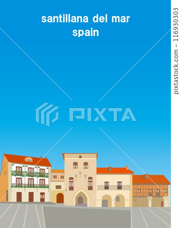 Santillana del Mar santillana del mar 馬約爾廣場 西班牙 夏季 Santillana del Mar santillana del mar 馬約爾廣場 西班牙 夏季 116930303