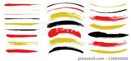 畫筆線條線條套裝畫筆描邊手寫日式色彩 畫筆線條線條套裝畫筆描邊手寫日式色彩 116930800