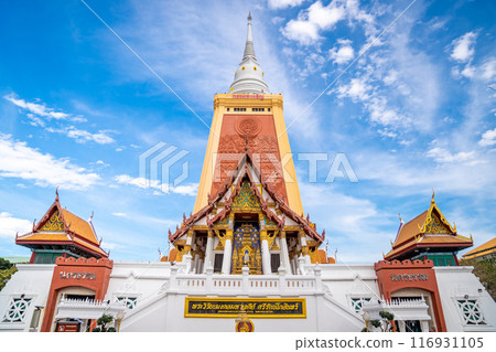 Wat Dhammamongkol is a Buddhist temple in Phra Khanong, Bangkok, Thailand. Thai Language Text letter in Photo mean 1. LONG LIVE THE KING, 2. DHUMMA LAND 3. PAGODA NAME , and 4. TEMPLE NAME. Wat Dhammamongkol is a Buddhist temple in Phra Khanong, Bangkok, Thailand. Thai Language Text letter in Photo mean 1. LONG LIVE THE KING, 2. DHUMMA LAND 3. PAGODA NAME , and 4. TEMPLE NAME. 116931105