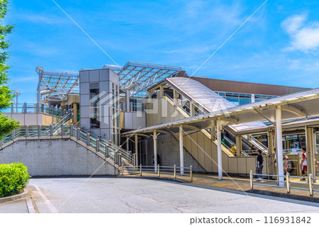 日本相模原市景觀，七月。 JR橫濱線淵野邊站等景觀=7月21日 116931842