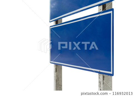 clear isolated traffic sign on white background. Clipping Paths 116932013