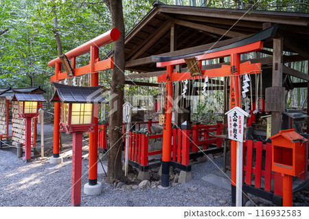 Kyoto, Japan - January 8, 2024: Nonomiya Shrine, Kyoto, Japan. Shrine in the Arashiyama district, west of Kyoto city, Kyoto prefecture Kyoto, Japan - January 8, 2024: Nonomiya Shrine, Kyoto, Japan. Shrine in the Arashiyama district, west of Kyoto city, Kyoto prefecture 116932583