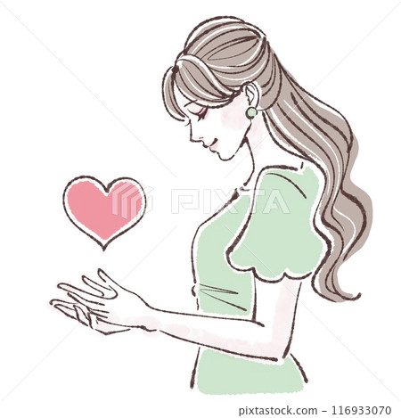 Heart/Love/Peace/Valentine/Sex/Girl Illustrations 116933070