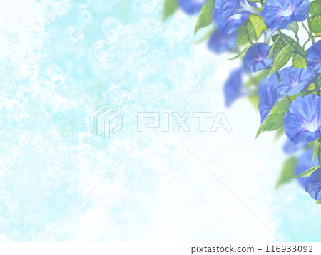 風景與藍色牽牛花 風景與藍色牽牛花 116933092