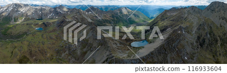 Beautiful view of high altitude mountain and lake landscape in Sichuan,China 116933604