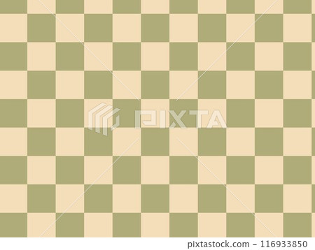 Japanese-style matcha green checkered wallpaper 116933850