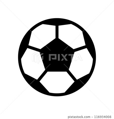 football soccer ball icon vector logo sport cartoon character symbol illustration doodle design 116934008