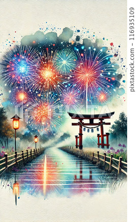 日本煙火風景壁紙，很有日本的感覺 116935109