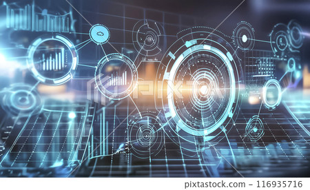 CG material: Image of cyberspace CG material: Image of cyberspace 116935716