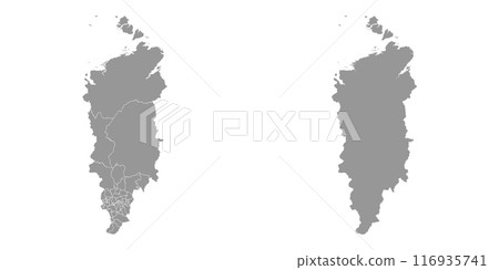 Krasnoyarsk Krai map, administrative division of Russia. Vector illustration. 116935741