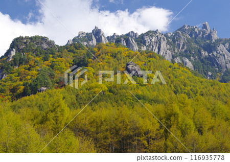 Mizugakiyama in autumn as seen from Mizugakiyama Natural Park 116935778