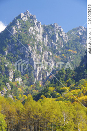 從水垣山自然公園看水垣山的秋景 從水垣山自然公園看水垣山的秋景 116935926