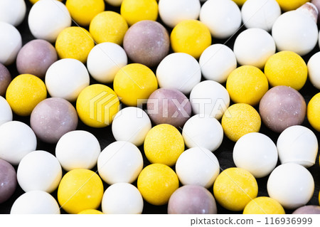 Mix of colorful candies . Multicolored unhealthy background. Sweet dessert Mix of colorful candies . Multicolored unhealthy background. Sweet dessert 116936999