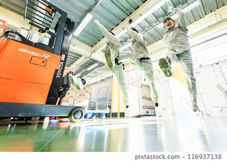 充滿活力的物流團隊 116937138