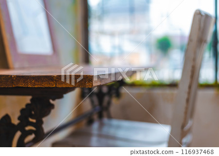 Old wooden table Old wooden table 116937468