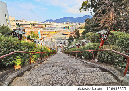 北九州市小倉北區筱崎八幡神社參道樓梯 116937855
