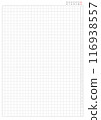 A4 standard Blank form grid table paper and Monthly planner on white background 116938557