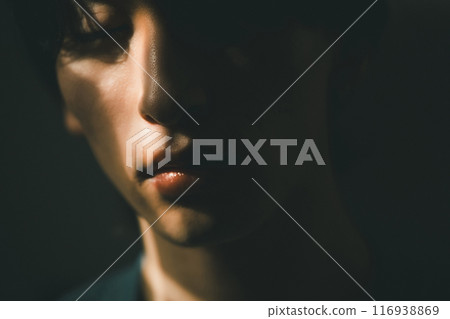 Dark male silhouette 116938869