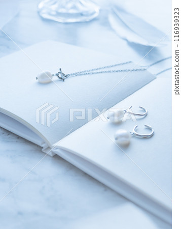 淡水珍珠配件壁爐架項鍊耳骨夾巴洛克珍珠白書 淡水珍珠配件壁爐架項鍊耳骨夾巴洛克珍珠白書 116939323