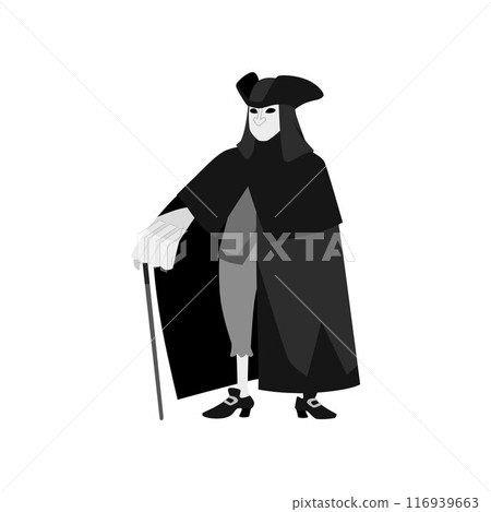 Venice Carnival figure vector illustration Venice Carnival figure vector illustration 116939663