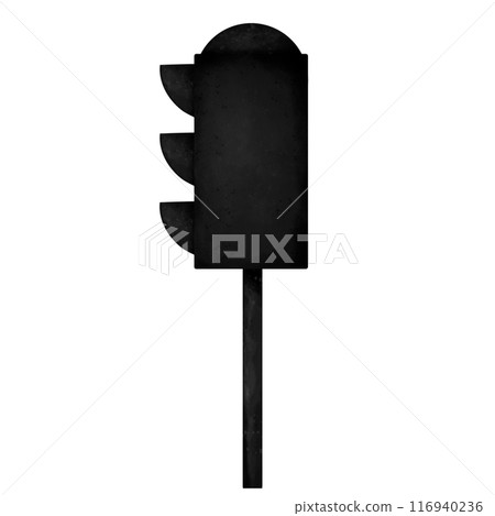 LED traffic lights showing red, amber or green lights. 116940236