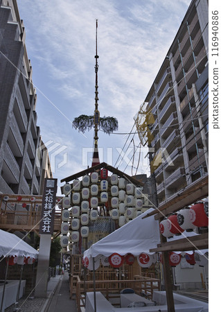祗園祭菊水峰和室町通四條上的風景和街景3 116940886