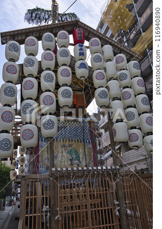 祗園祭菊水峰和室町通四條上的風景和街景5 116940890
