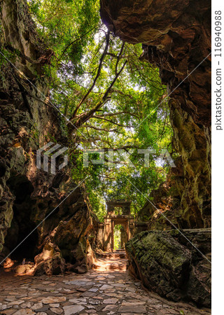Inside Huyen Khong Cave on the marble mountains in Danang, Vietnam 116940988