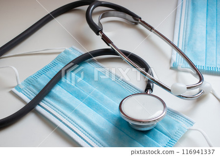 Surgical masks for covid-19 protection. Virus protection. Surgical masks for covid-19 protection. Virus protection. 116941337