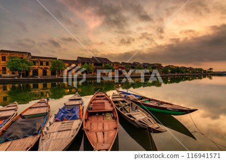 Hoi An ancient town riverfront in Quang Nam Province of Vietnam 116941571