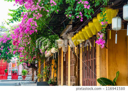 Hoi An ancient town riverfront in Quang Nam Province of Vietnam Hoi An ancient town riverfront in Quang Nam Province of Vietnam 116941580