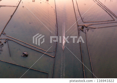 Aerial view of Chuon Lagoon,Thua Thien Hue, Vietnam Aerial view of Chuon Lagoon,Thua Thien Hue, Vietnam 116941822