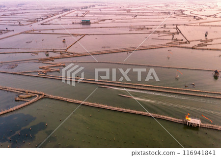 Aerial view of Chuon Lagoon,Thua Thien Hue, Vietnam 116941841