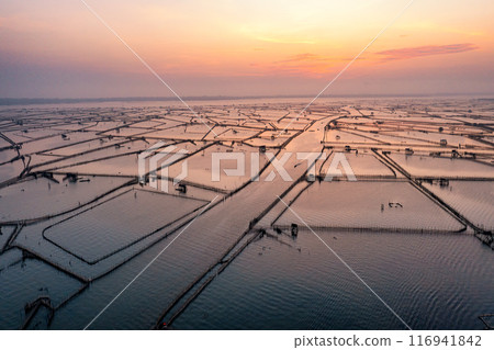 Aerial view of Chuon Lagoon,Thua Thien Hue, Vietnam 116941842