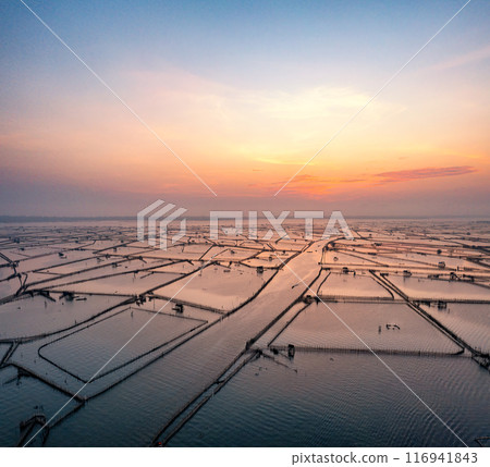 Aerial view of Chuon Lagoon,Thua Thien Hue, Vietnam 116941843
