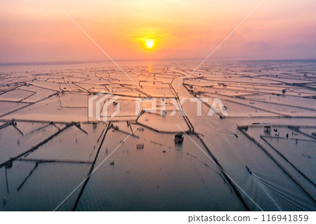 Aerial view of Chuon Lagoon,Thua Thien Hue, Vietnam 116941859