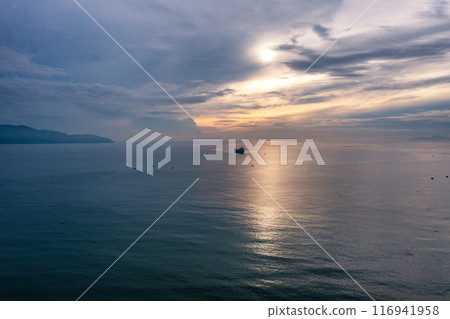 Aerial view of My Khe Beach - Top 6 beautiful beach in the World By Forbes Magazine. Aerial view of My Khe Beach - Top 6 beautiful beach in the World By Forbes Magazine. 116941958