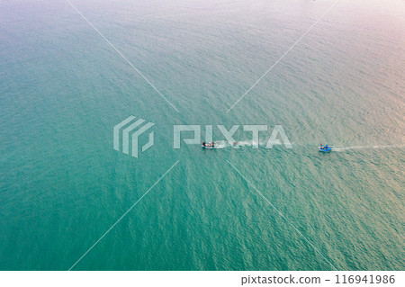 Aerial view of My Khe Beach - Top 6 beautiful beach in the World By Forbes Magazine. Aerial view of My Khe Beach - Top 6 beautiful beach in the World By Forbes Magazine. 116941986