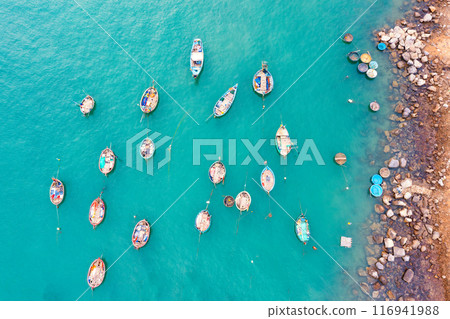 Aerial view of My Khe Beach - Top 6 beautiful beach in the World By Forbes Magazine. 116941988