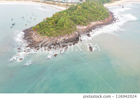 Nam O Beach, Da Nang Beach is a beautiful beach in Danang city , Vietnam. 116942024