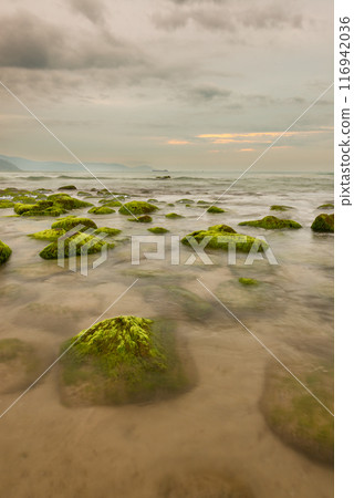 Nam O Beach, Da Nang Beach is a beautiful beach in Danang city , Vietnam. 116942036