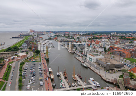 Bremerhaven at the weser river Bremerhaven at the weser river 116942690