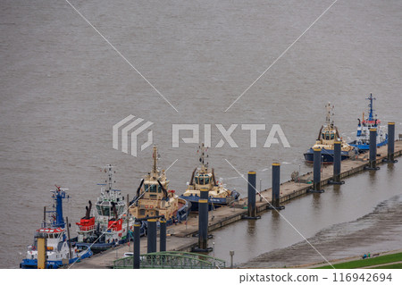 Bremerhaven at the weser river Bremerhaven at the weser river 116942694